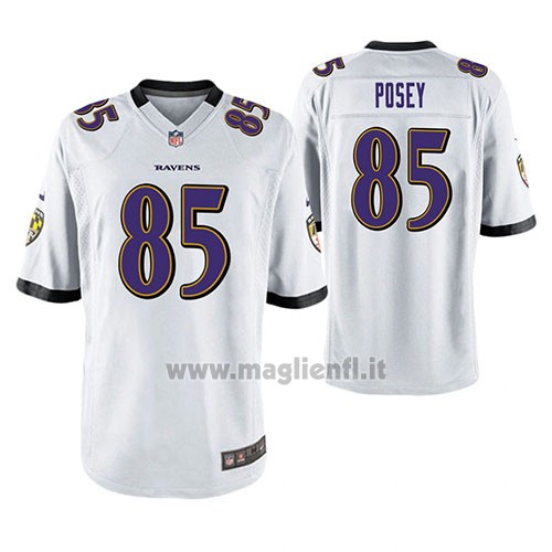 Maglia NFL Game Baltimore Ravens Devier Posey Bianco